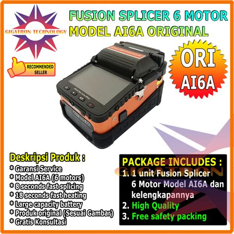 Jual Fusion Splicer Signal Fire AI6A Fiber Optic 6 Motors AI 6A