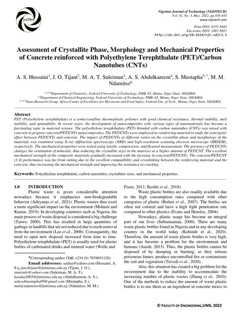 PDF Assessment Of Crystallite Phase Morphology And Mechanical