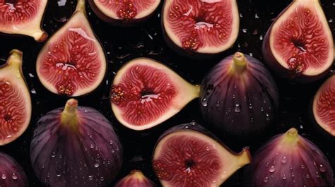 Premium AI Image Fresh Fig Fruit Background