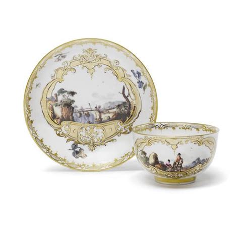 A Meissen Teacup And Saucer Circa 1745 Meissen Tea Cups Ceramics