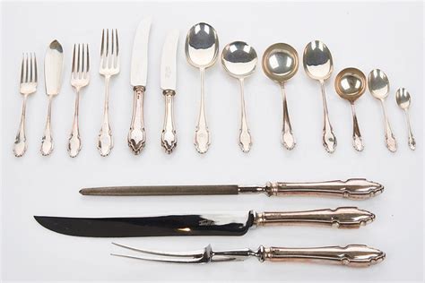 Cooper Brothers And Sons Sterling Silver Cutlery Set Flatwarecutlery