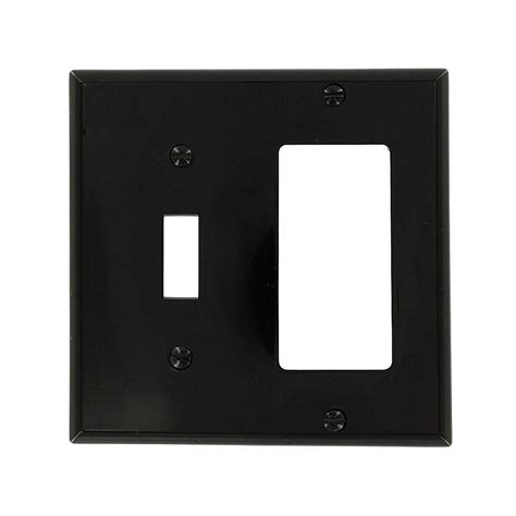 Leviton Decora 2 Gang 1 Toggle Combination Wall Plate White R52 80405 00w The Home Depot