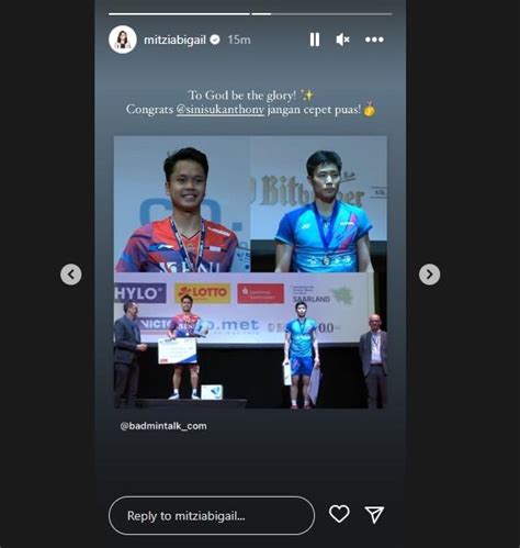 Ucapan Sang Kekasih Usai Anthony Ginting Sabet Gelar Juara Hylo Open