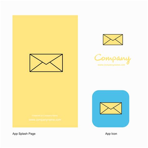 Message Company Logo App Icon and Splash Page Design Creative Business App Design Elements ...