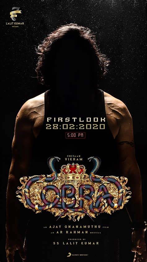 Chiyaan Vikrams Cobra First Look Release Date Announced Tamil News