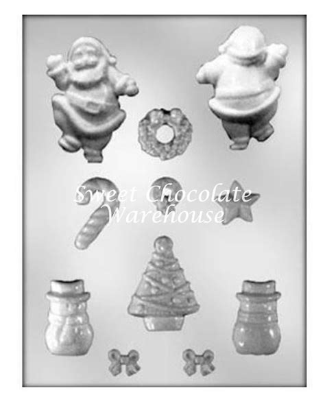 Santa/Christmas Assorted Chocolate Mould