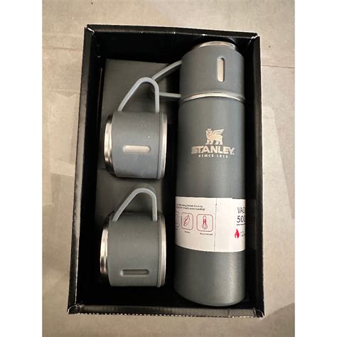 Kit térmico Stanley Garrafa 2 copos stanley 500ml inox café cha