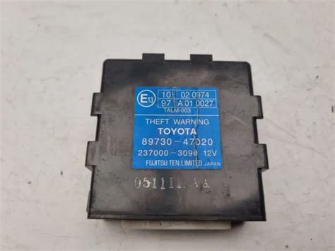 Toyota Prius Anti Theft Alarm Control Unit Ecu Mk