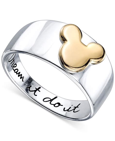 Disney Dream It Do It Mickey Mouse Ring In Sterling Silver And 14k