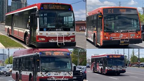 Ttc And Miway Buses Bright Sunny Day 5242023 Youtube