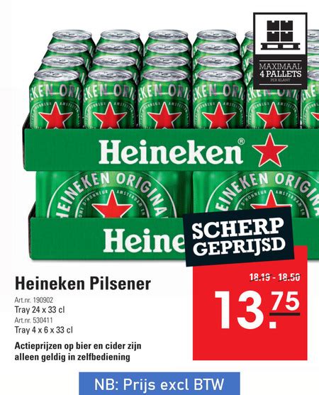 Heineken Blikje Bier Folder Aanbieding Bij Sligro Details