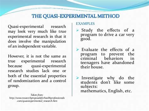 Experimental And Quasi Experimental Methods