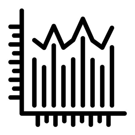 Glifo De Gráfico De Acciones Ilustración Negra Sólida Vector Premium