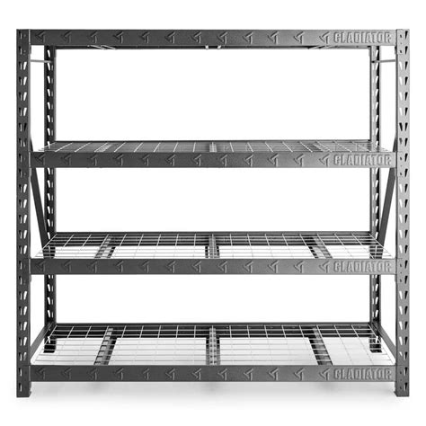 Gladiator Tier Welded Steel Garage Storage Shelving Unit In W X