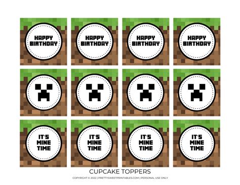 Free Minecraft Party Printables Pretty Sweet