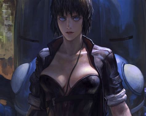 Motoko Kusanagi Ghost In The Shell Anime Art Background 94978b