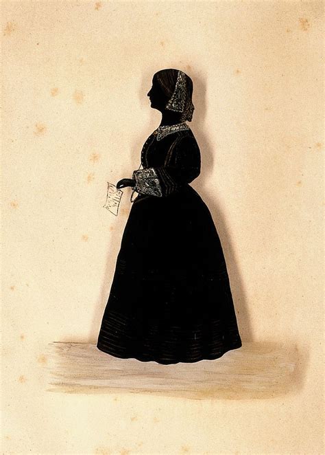 Florence Nightingale Silhouette Ink Painting Free Photo