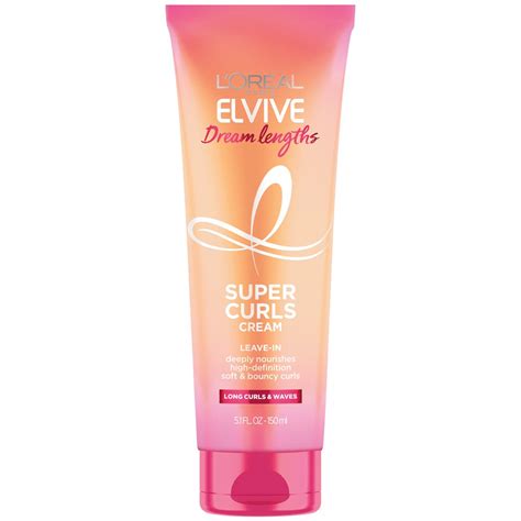 Loreal Paris Elvive Dream Lengths Super Curls Cream Leave In 51 Fl Oz