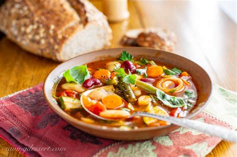 Chunky Vegetable Soup With Smoked Paprika Saving Room For Dessert