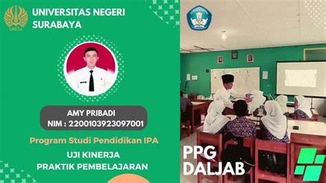 Uji Kinerja Praktik Pembelajaran Ppg Dalam Jabatan Kategori 1 Tahap 2 Tahun 2022amy Pribadi