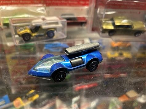 Vintage Redline Hot Wheels 1970 Rocket Bye Baby BLUE EBay