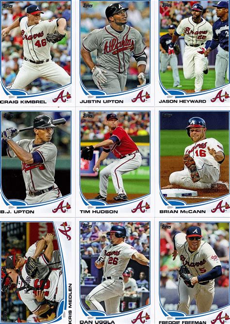 Cardboard Collections 2013 Topps Atlanta Braves Team Set