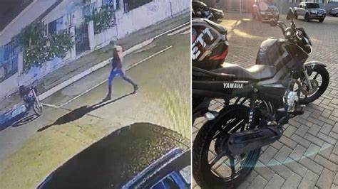 Motocicleta Furtada Em Frente Escola Em Castro E Propriet Ria Pede