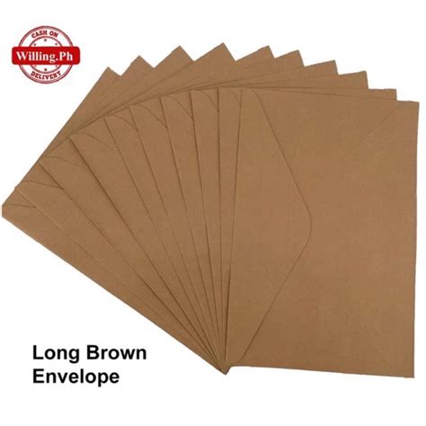 Brown Envelope Long Pcs In One Pack Shopee Philippines