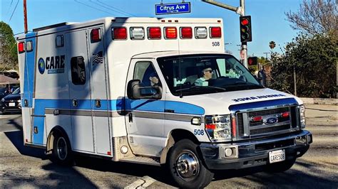 Multiple Care Ambulances And Lacofd Squad Responding Youtube