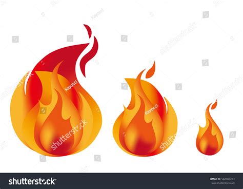 Fire Vector Illustration Set Stock Vector (Royalty Free) 542884273 ...