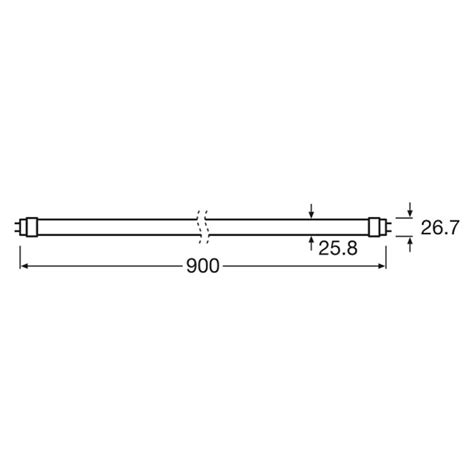 Osram LED Leuchtstoffröhre Biolux Länge 90 cm Tageslichtweiß 1 200