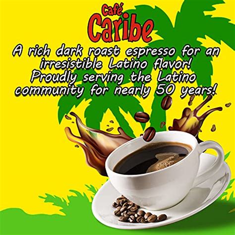 Cafe Caribe 100 Espresso Coffee Brick Dark Roast Ground Coffee 10 Oz