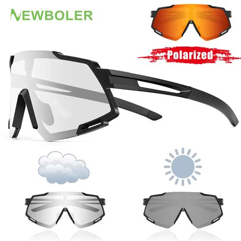 Newboler Photochromic Cycling Glasses Polarized Bicycle Glasses Sports