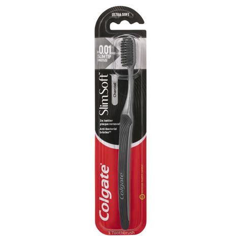 Buy Colgate Slimsoft Charcoal Toothbrush Soft With Charcoal Infused