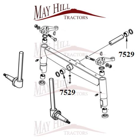 Massey Ferguson 165 175 185 290 390 575 590 675 690 Front Axle Pivot Pin Bush Massey Ferguson