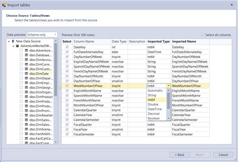 Importing Tables Tabular Editor Documentation