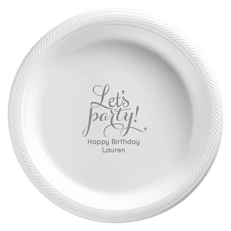 Personalized Milestone Birthday Plastic Dessert Plates 7in Party City