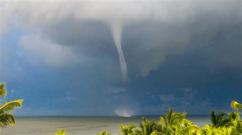 Drone Footage Of Waterspout In Key Largo Florida Youtube