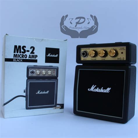 Jual Ampli Gitar Mini Marshall MS 2 Original Amply Guitar Overdriv