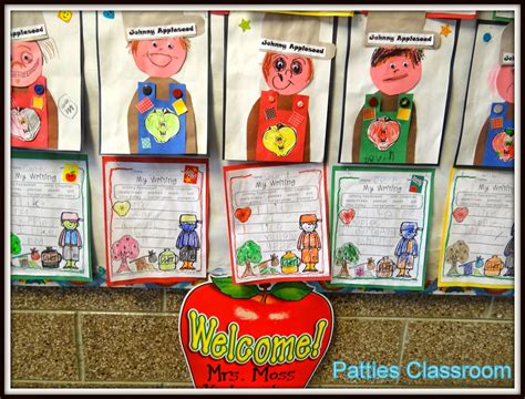 Patties Classroom Johnny Appleseed Art Math And Writing Fun