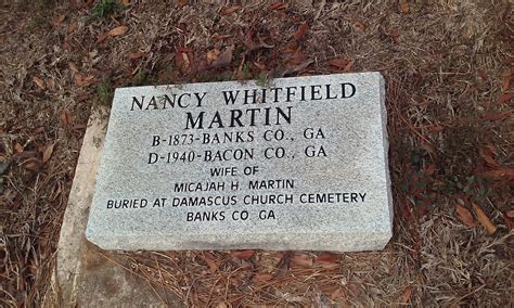 Nancy Whitfield Martin Memorial Find A Grave