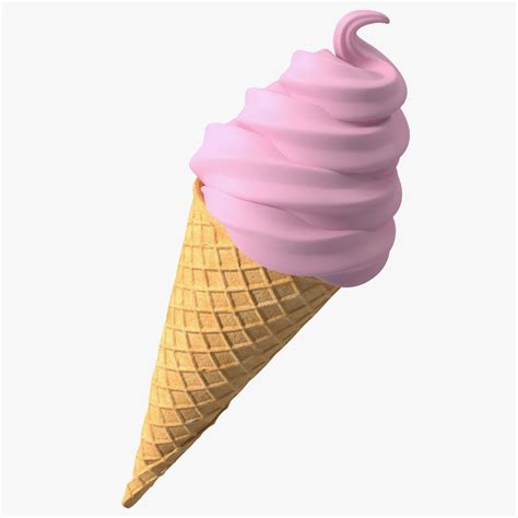 Ice Cream Cone Rose D Model Ds Blend C D Fbx Max Ma Lxo