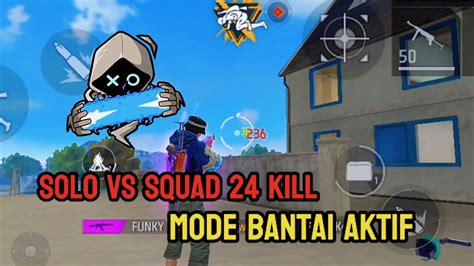 Solo Vs Squad 24 Kill Di Bermuda Mode Bantai Map Bermuda FREE FIRE