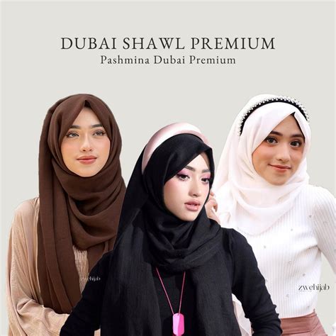 Jual DUBAI SHAWL By Zwehijab EXCLUSIVE PASHMINA DUBAI Ala SHIREEENZ