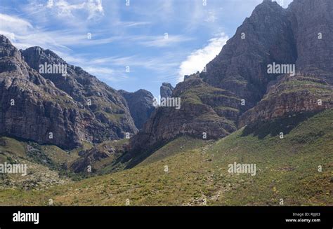 mountains in the Western Cape Province South Africa, located between Paarl and Worcester, the Du ...