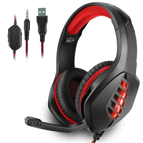 Eeekit Gaming Headset Wired Gaming Headphones With Noise Canceling Mic