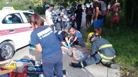 Un Motociclista Herido Tras Haber Chocado Con Un Taxi El Diario De