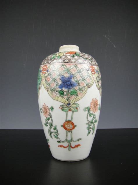 Vase Famille Verte Porcelaine Fleurs Chine Xviiie Catawiki