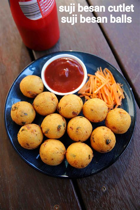 Suji Besan Cutlet Recipe Rava Besan Cutlet Suji Besan Ball Snacks