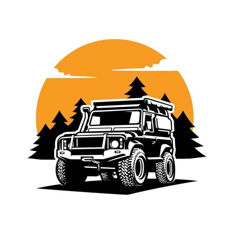 Overland Car Illustration Logo Vector 26646304 Vector Art At Vecteezy
